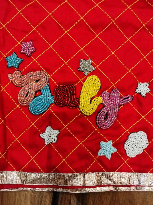 Personalised Red Newborn Girl Jaamna