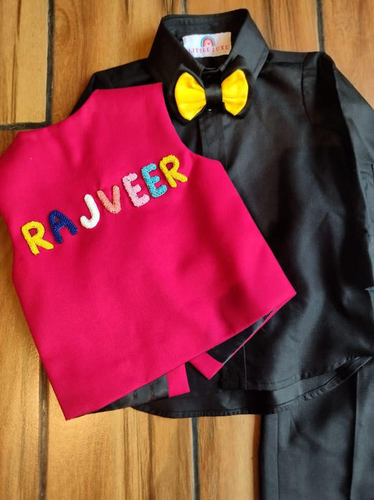 Carnival theme Personalized 4 Piece Waistcoat set