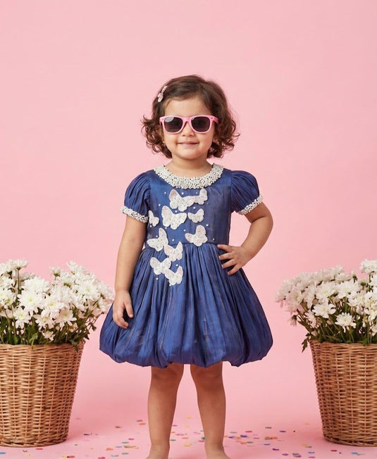 Blue Balloon Butterfly Dress