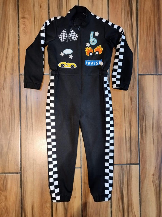 Car Racing Personalized Tracksuit Black