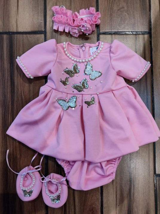 Pink 4 piece Newborn Butterfly Set