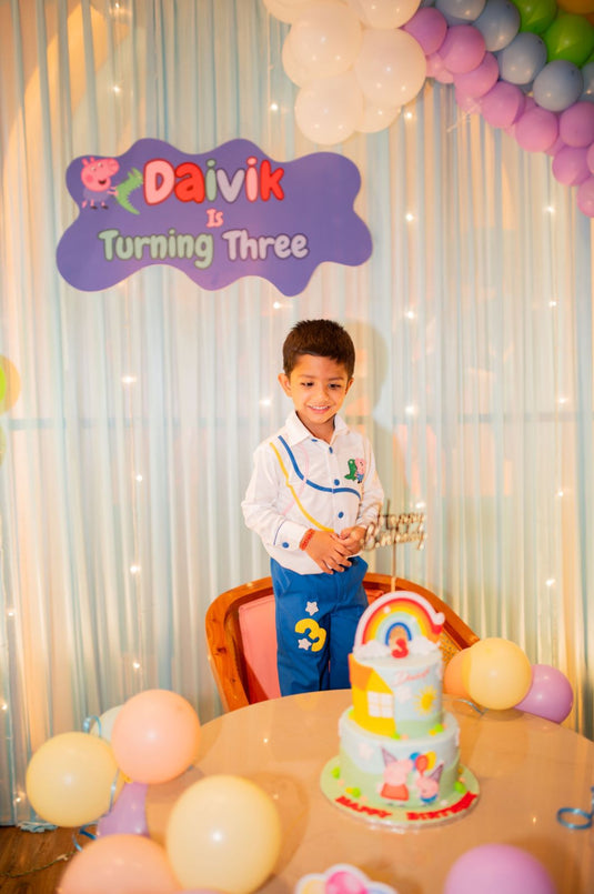 George Pig Three Line Shirt with Personalized Trouser