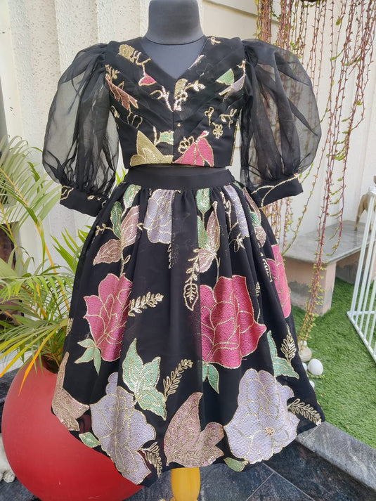 Black Sequins Lehenga