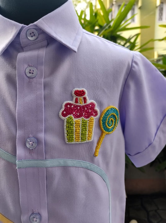 Lavender 3 Line Candy Shirt