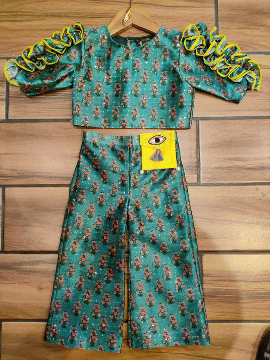 Green Coord Set With Fanny Bag