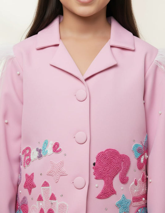 Barbie Pink Coord Set With Name Personalisation