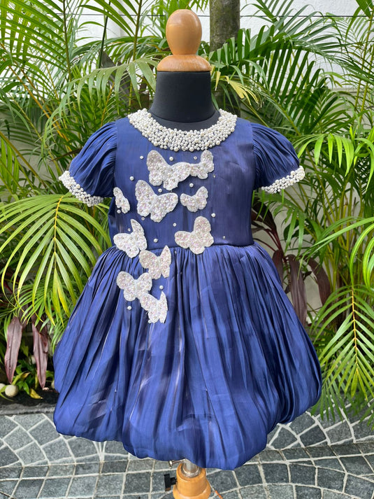 Blue Balloon Butterfly Dress