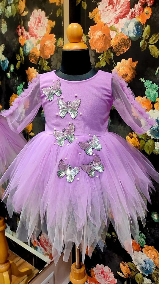 Lavender Butterfly Dress