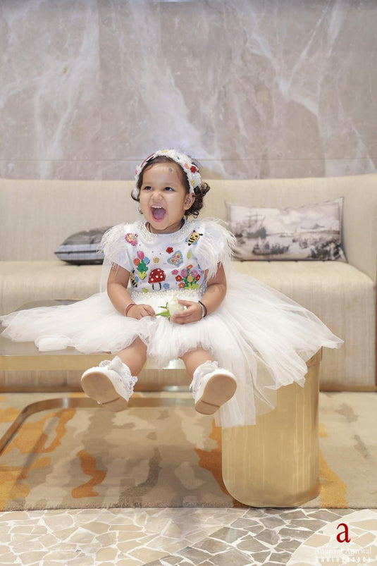 Enchanted Garden Hi Low Pearl Dress