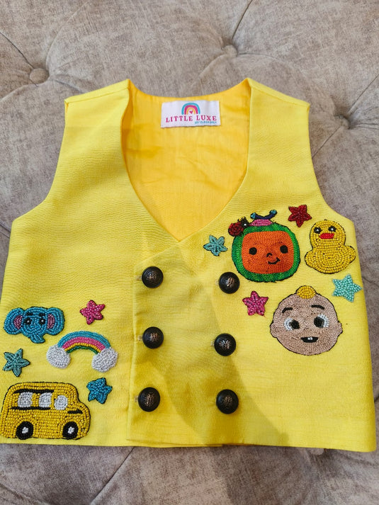 Yellow Cocomelon Waistcoat