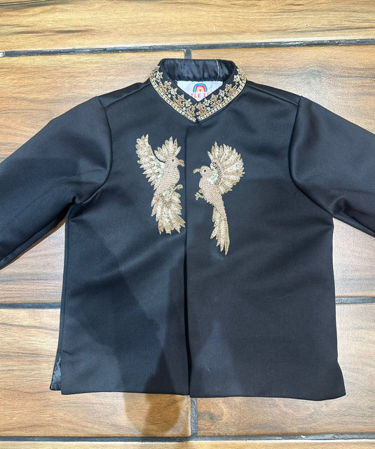 Twin Birds Embroidered Bandhgala