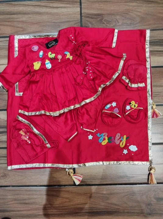 Personalised Red Newborn Girl Jaamna