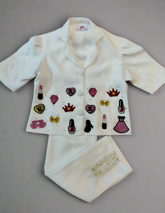 Personalized Name Glam diva Blazer Coord Set