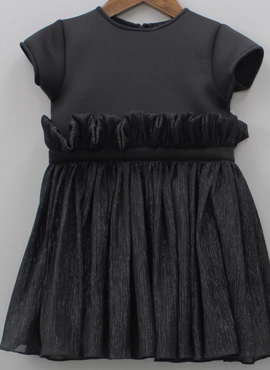 Black Ruffle Party Frock