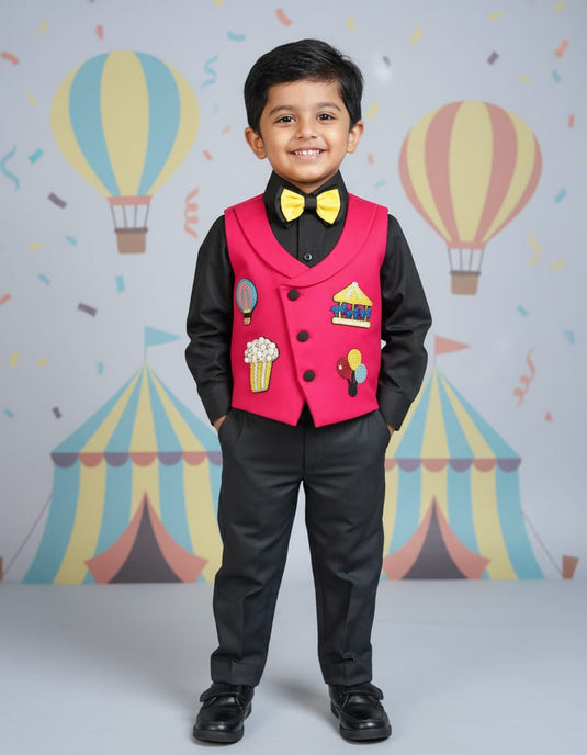 Carnival theme Personalized 4 Piece Waistcoat set