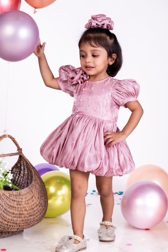 Rosegold Bubble Dress