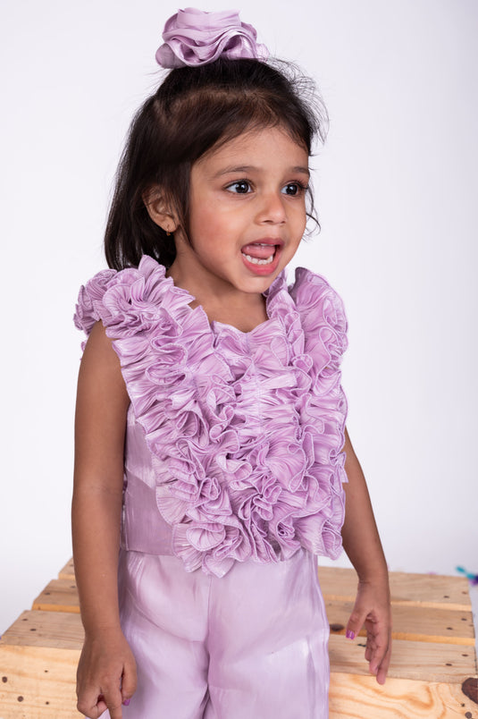 Lavender Ruffle Co-ord Set