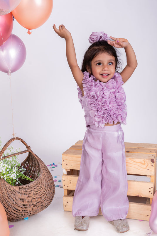 Lavender Ruffle Co-ord Set