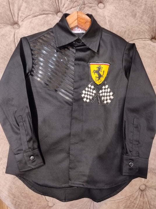 Ferrari Racing Theme Metallic Shirt