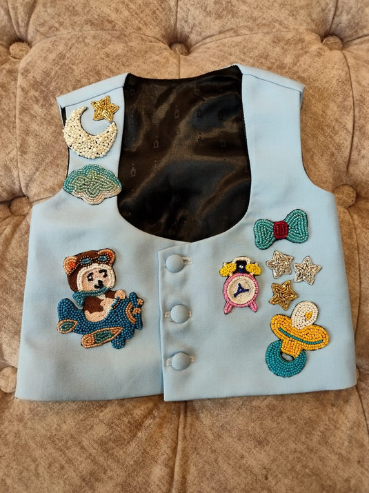 Teddy on Plane Waistcoat