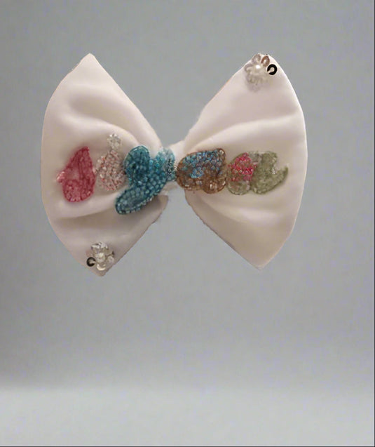 Personalized Organza Bow Clip ( katdana)