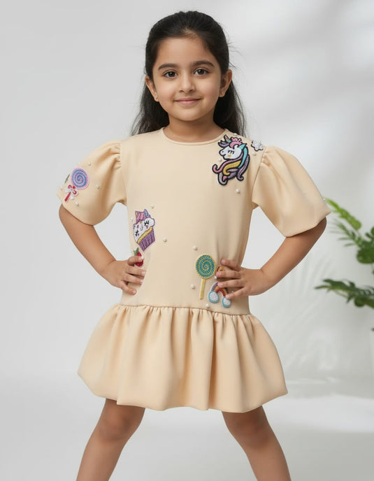 Yellow Candy Unicorn Dress