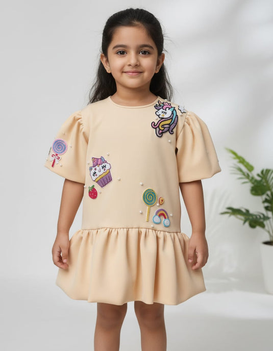 Yellow Candy Unicorn Dress