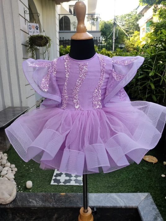 Lavender Sequins Dress