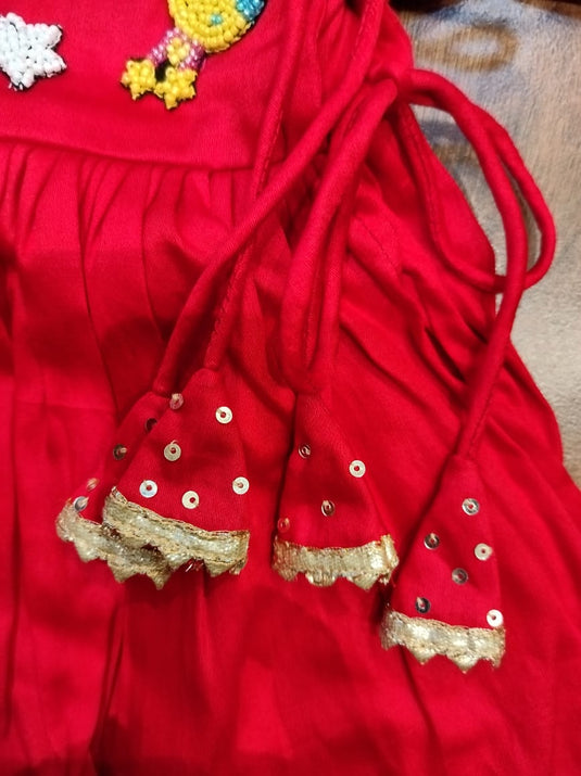 Personalised Red Newborn Girl Jaamna