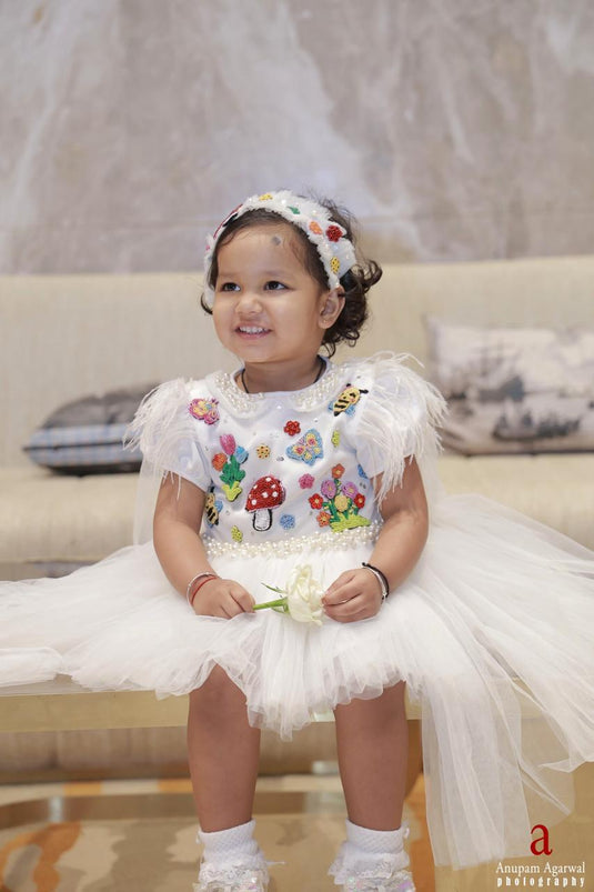 Enchanted Garden Hi Low Pearl Dress