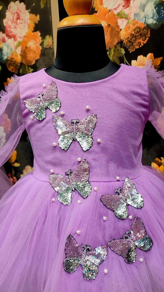 Lavender Butterfly Dress