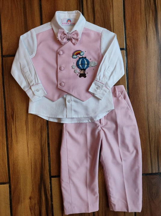 Pink Hot Air Balloon Attached Jacket set