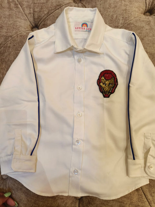 White Iron Man Avenger Shirt