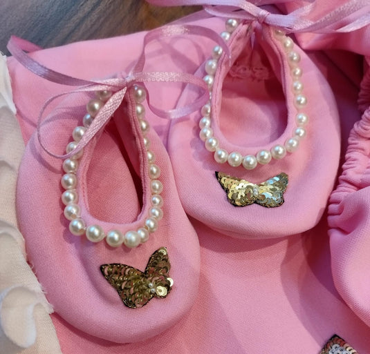 Pink 6 piece Newborn Butterfly Set