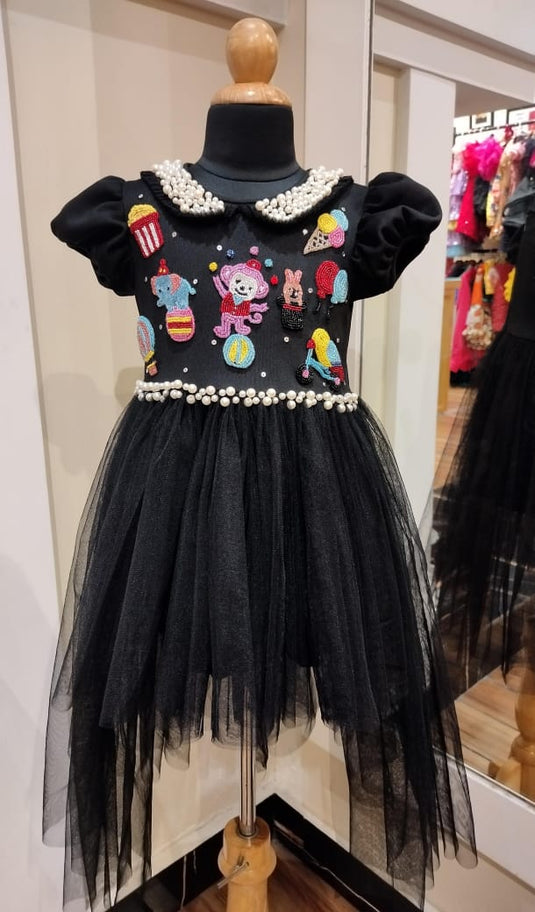 Black Carnival High Low Gown Dress
