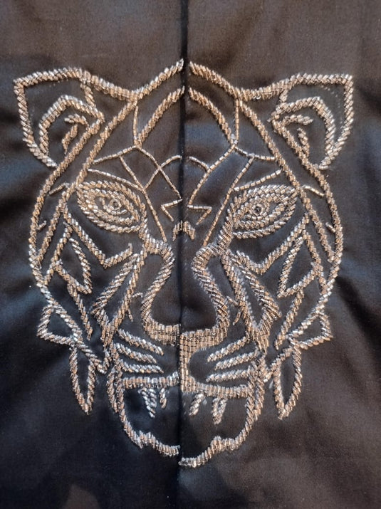 Black Tiger Embroidery Shirt