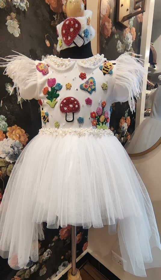 Enchanted Garden Hi Low Pearl Dress