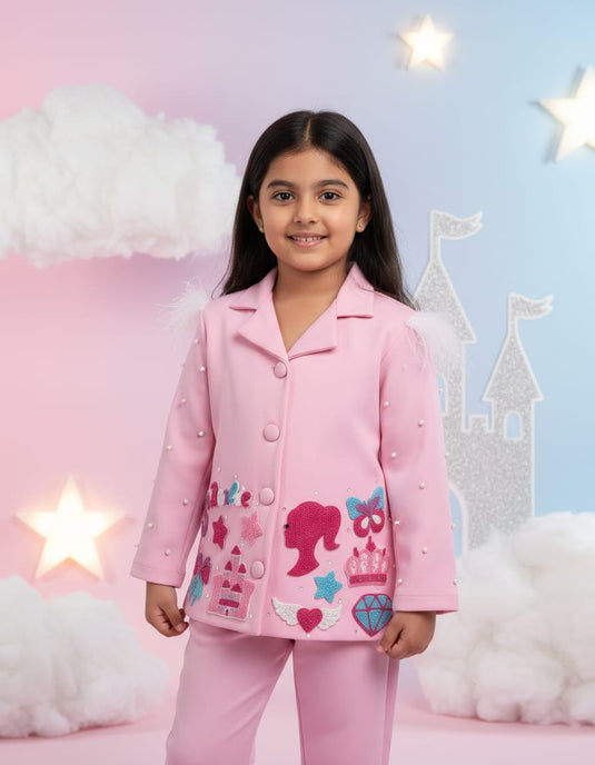 Barbie Pink Coord Set With Name Personalisation