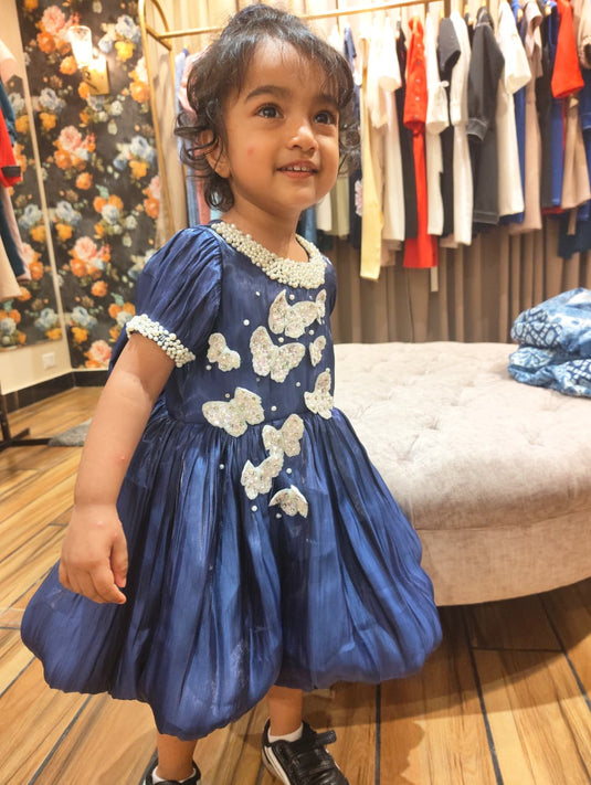 Blue Balloon Butterfly Dress