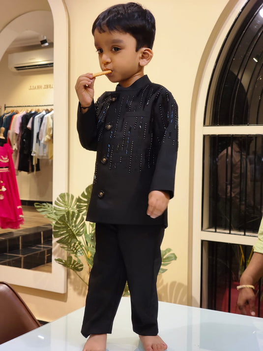 Black Katdana Bandhgala Jacket