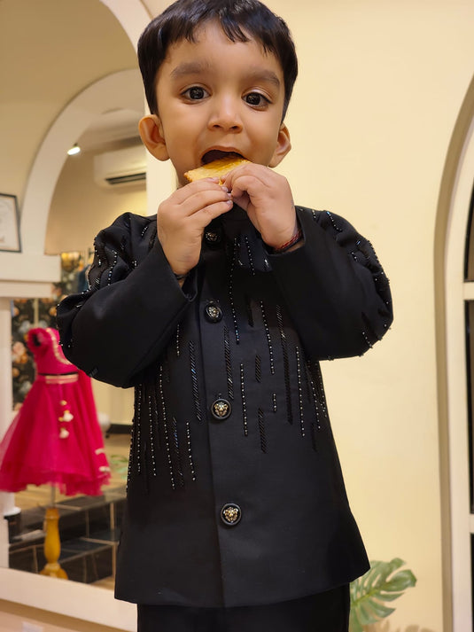 Black Katdana Bandhgala Jacket