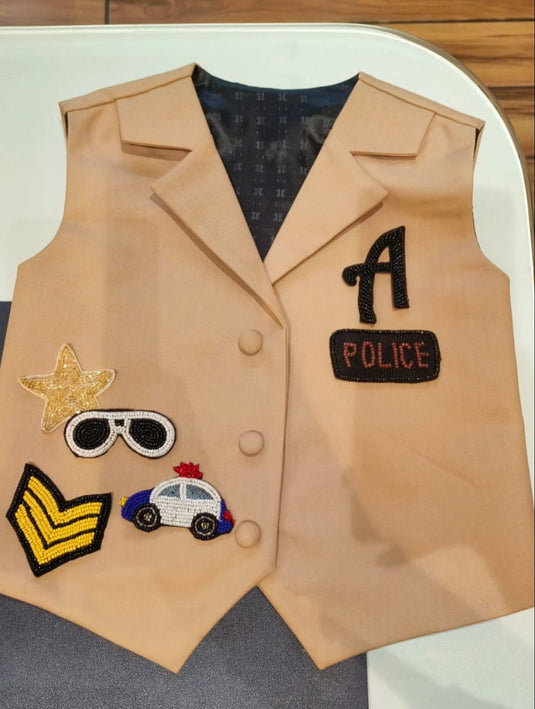 Police Theme Waistcoat With Personalisation