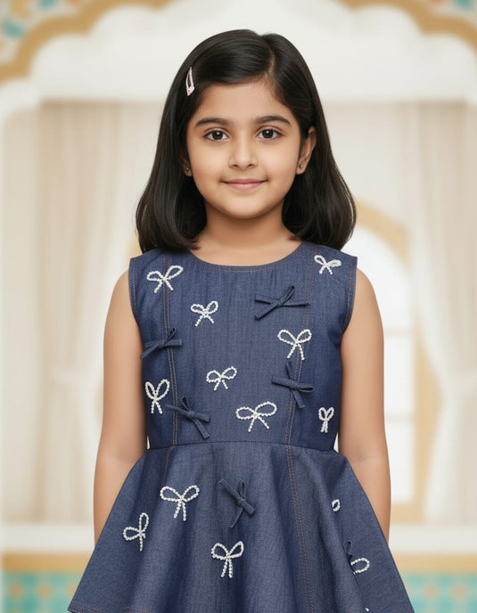 Peplum Denim Cord Set