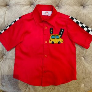 RED CAR AND ROAD THEME SHIRT