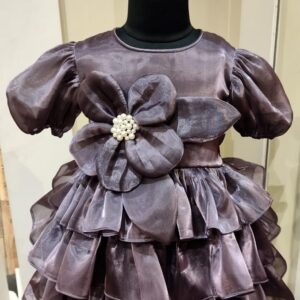 PURPLE BUTTERSILK FLOWER FROCK